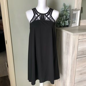 Black dress with cutout details